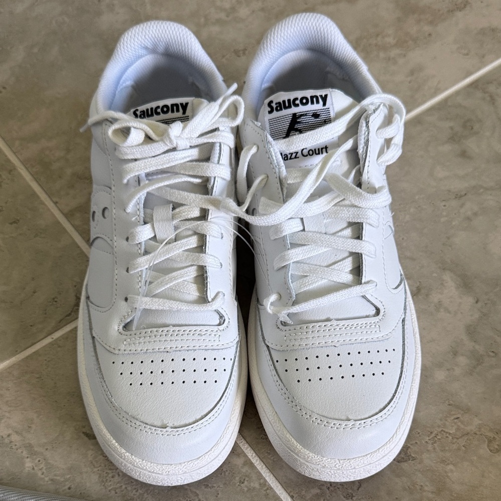 Saucony Leather Jazz Court Sneakers - Picture 2 of 8